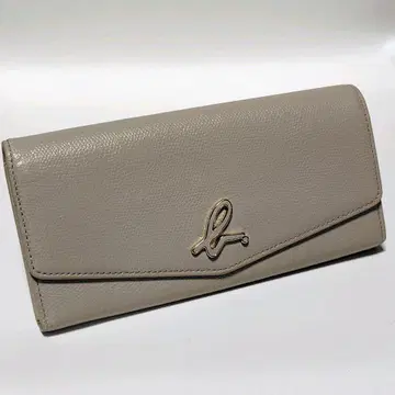 새상품급 에네스베 장지갑 그레이지 가죽 금장 로고