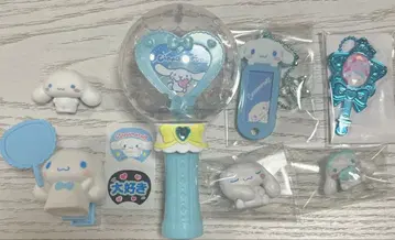 산리오 시나몬 네임택 클립 부착 마스코트 캡슐 지팡이 인형