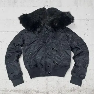 Vintage 짧은 기장 MA-1 플라이트 자켓 퍼 [레어]