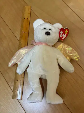 Ty 천사의 날개 달린 화이트 봉제 인형