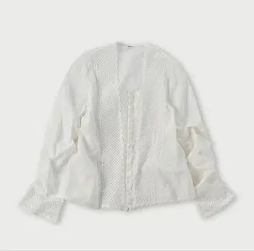 [ 45R ] 카디 컷워크 블라우스