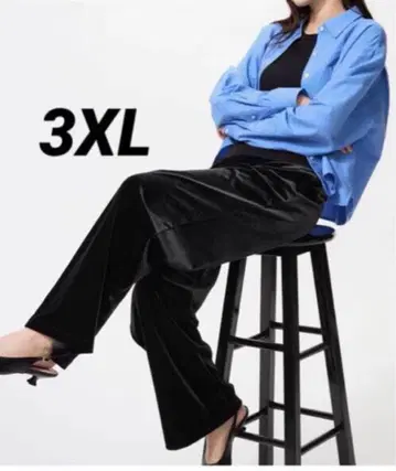 미사용 새상품 유니클로 소프트 벨로아 이지 팬츠 3XL