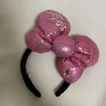 USJ 헬로키티 핑크 리본 머리띠