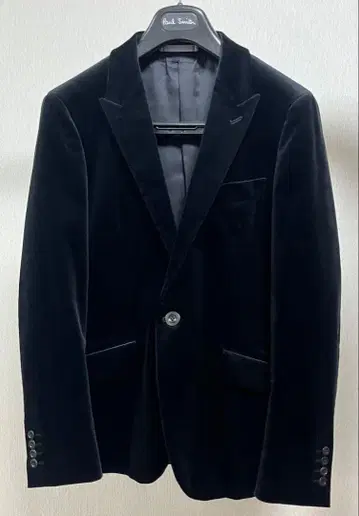 폴 스미스 블랙 벨벳 테일러드 자켓