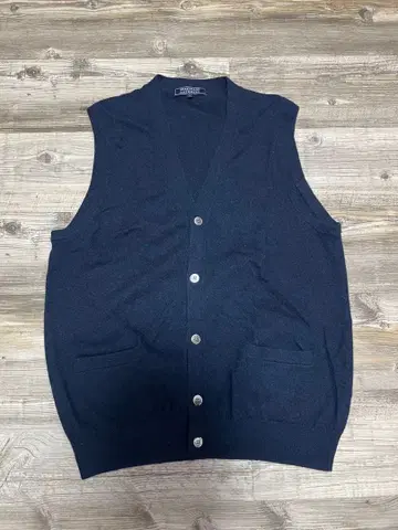 SHAKEHAND CASHMERE 캐시미어 가디건 L 네이비