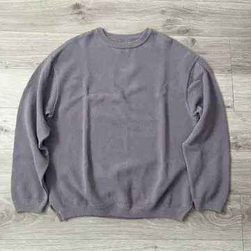 crepuscule Moss stitch crew slit sweat