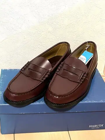 HARUTA 로퍼 24cm 다크 브라운