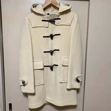 글로버올 더플 코트 아이보리 140(S) 영국제 울 100%