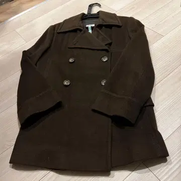 MAX&Co. 울 더블 브레스트 피 코트 40