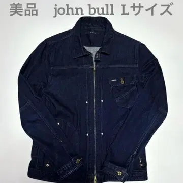 새상품급 john bull 남성용 인디고 다크 블루 데님 자켓 L사이즈