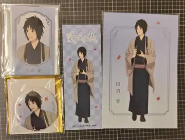 나츠메 우인장 콜라보 카페 단풍 사냥 타누마 카나메 4종 세트