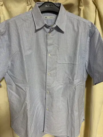 ZARA 스트라이프 반팔 셔츠 L 사이즈