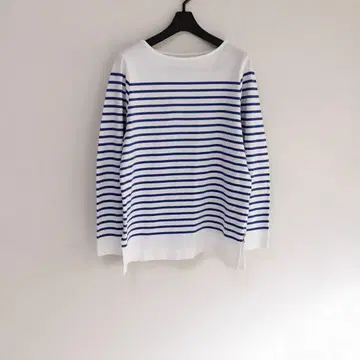 SHIPS 쉽스 패널 보더 롱 슬리브 풀오버 블루