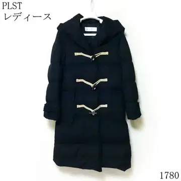 PLST 네이비 다운 자켓 후드 부착