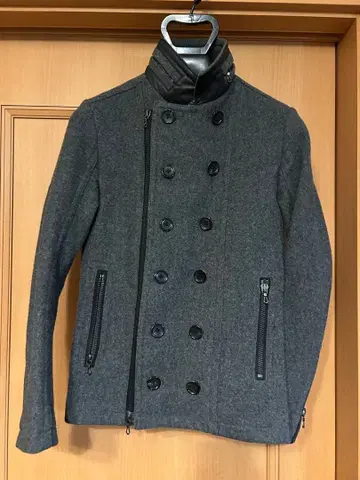 그레이 더블 브레스트 자켓 SHELLAC