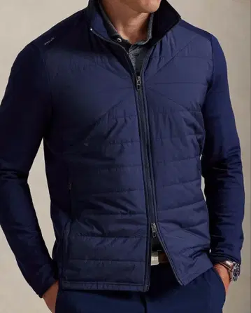 랄프 로렌 RLX 하이브리드 모크넥 자켓 L 네이비 겉옷