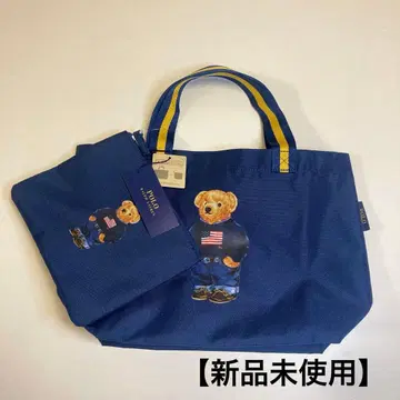 [ 새상품/파우치 포함 ] 랄프 로렌 폴로베어 백 네이비