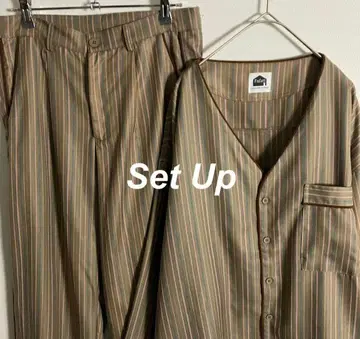 구제 의류 셋업 스트라이프