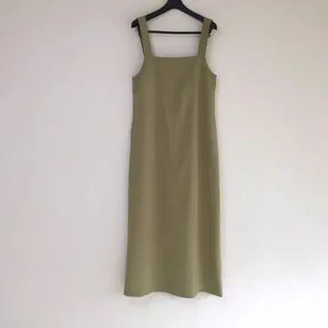 뷰티 앤 유스 I라인 노트 원피스 M 올리브