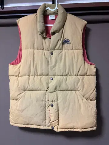 퍼스트 다운 베이지 다운 베스트 L 사이즈