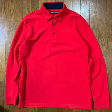 SRIXON by DESCENTE 긴팔 피케 셔츠 L 레드 스릭슨