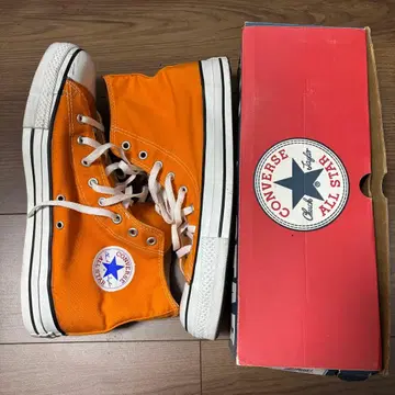 새상품급 90s 컨버스 올스타 USA제 오렌지