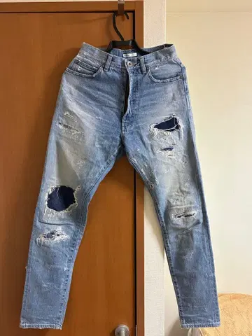 더블 스탠다드 DOUBLE STANDARD 데미지 데님 사이즈 27