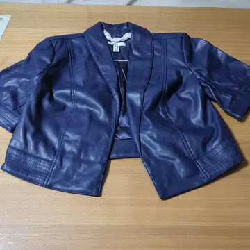 ISAAC MIZRAHI LIVE! 합성 피혁 숏 자켓