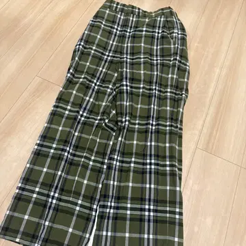 맥피 투모로우랜드 34 체크 바지