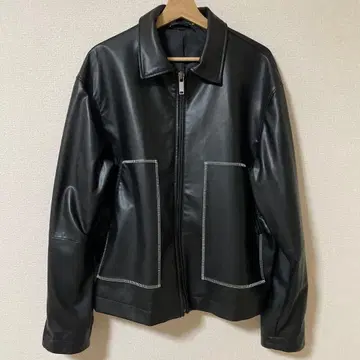 ZARA 블랙 가죽 자켓 L 사이즈