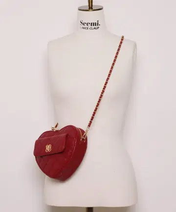 Seemi 하트 퀼팅 미니백