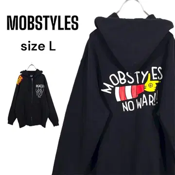 MOBSTYLES 집업 후드티 블랙 L 후디