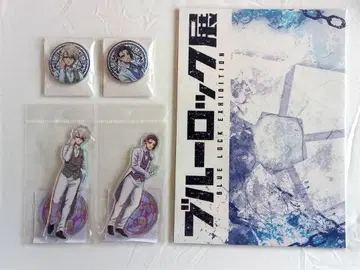 블루 록 전시회 팜플렛 배지 아크릴 스탠드 세트