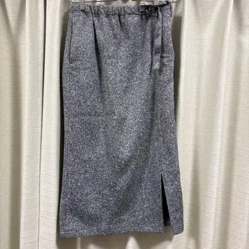 그라미치 빔즈 콜라보 그레이 슬릿 타이 트 스커트 속기모