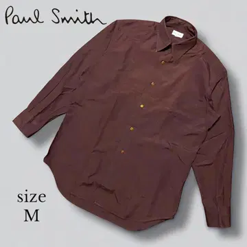 [ Paul Smith ] 코튼 드레스 셔츠 M 다크 퍼플