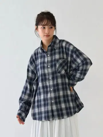 [ 무료배송 ] Bargiee NB OVER CHECK SHIRTS