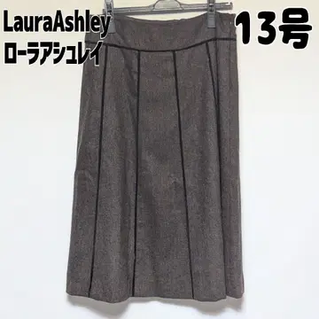 로라 애슐리 울 스커트 사이즈 13 브라운