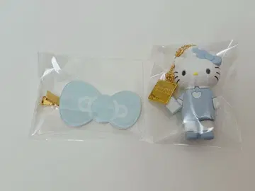 헬로키티전 시크릿 마스코트 참 앞머리 클립 세트 스카이블루