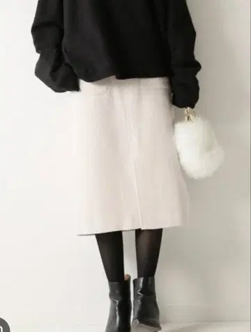 SpickandSpan W 포켓 비버 타이트 스커트