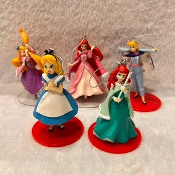 해피 복권 디즈니 크리스마스 오너먼트 프린세스 피규어 세트