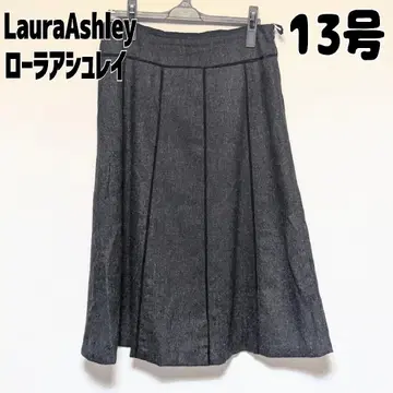 로라 애슐리 울 스커트 사이즈 13 블랙