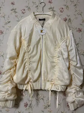 PELLICULE 페리큐어 chiffon gathering blouson