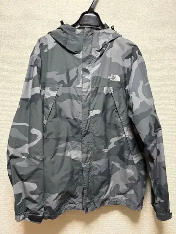 THE NORTH FACE 그레이 카모플라쥬 마운틴 후드티 L
