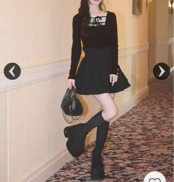 미개봉 새상품 미셸 마카롱 프릴 리본 리브 상의 FREE 그레이