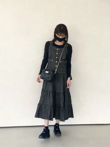 [ 새상품급 ] REDYAZEL 데님 티어드 원피스