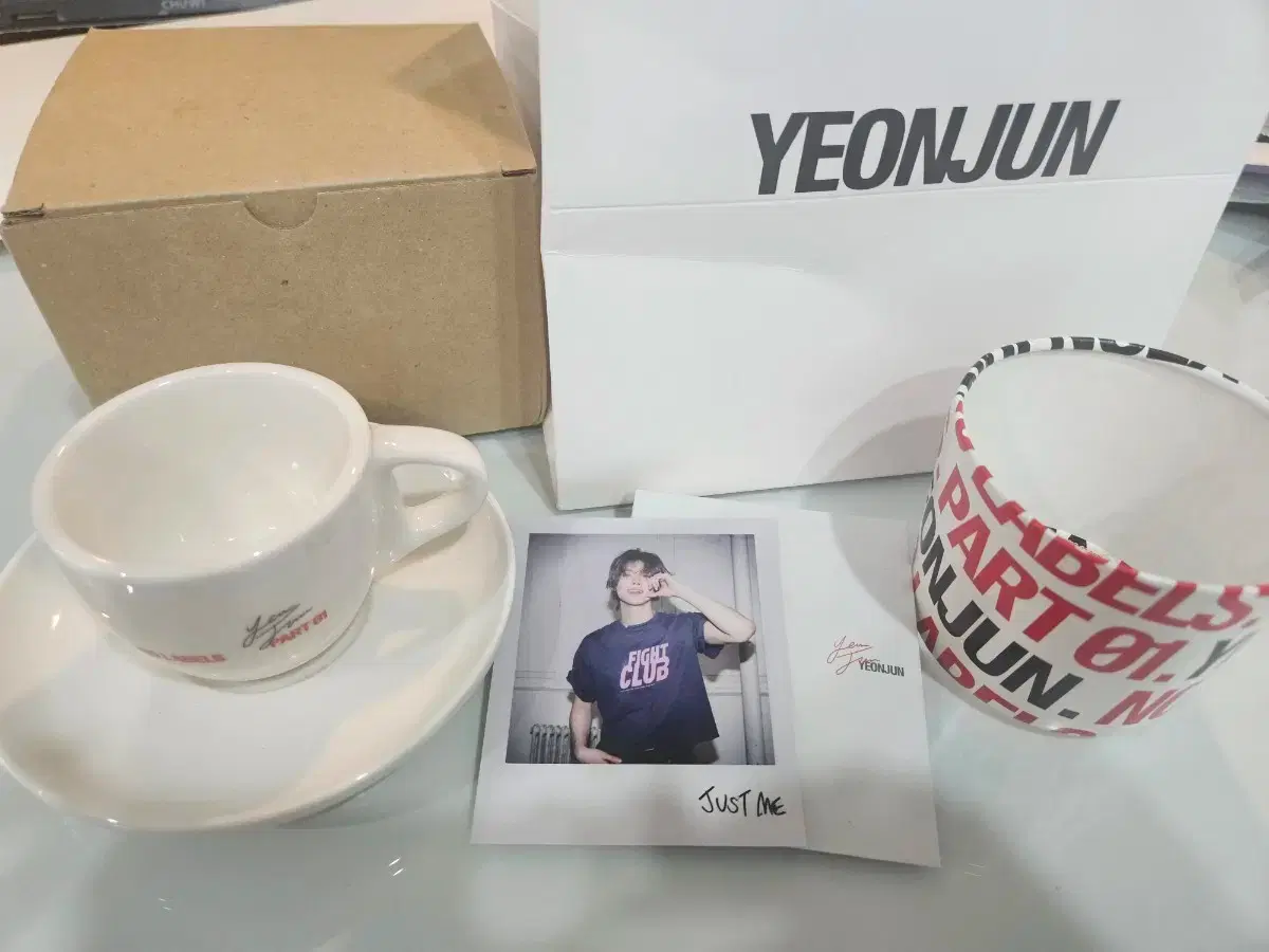 txt yeonjun mubank yeokjo mug cup + coaster + photo