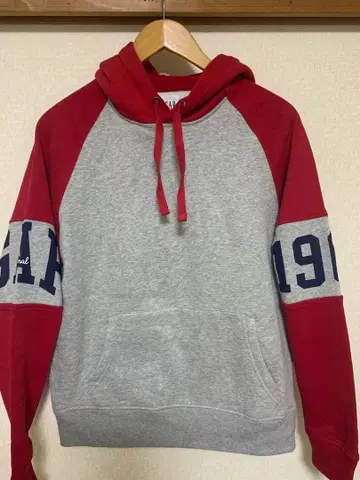 GAP 그레이/레드 후드티 S 사이즈