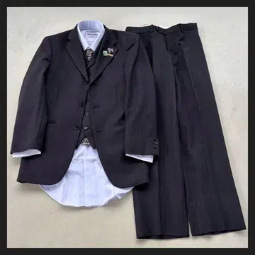 [ 5점 코디 세트 ] 레트로 싱글 셋업 셔츠 넥타이 핀즈