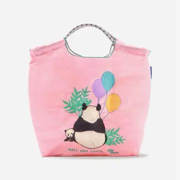 새상품 BALL AND CHAIN 팬더 에코백 핑크 팬더 M