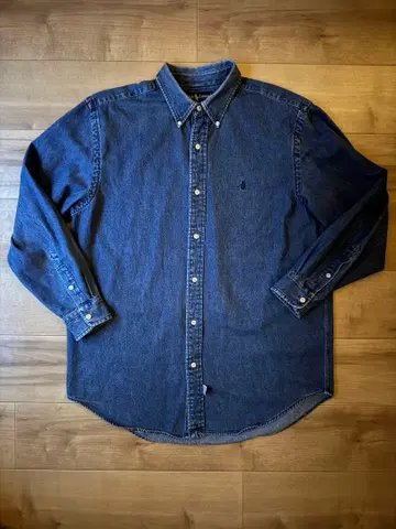 90s 랄프 로렌 데님 셔츠 L